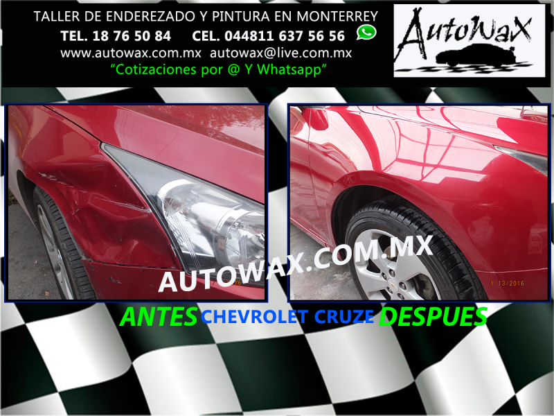 ENDEREZADO Y PINTURA EN MONTERREY AUTOWAX
