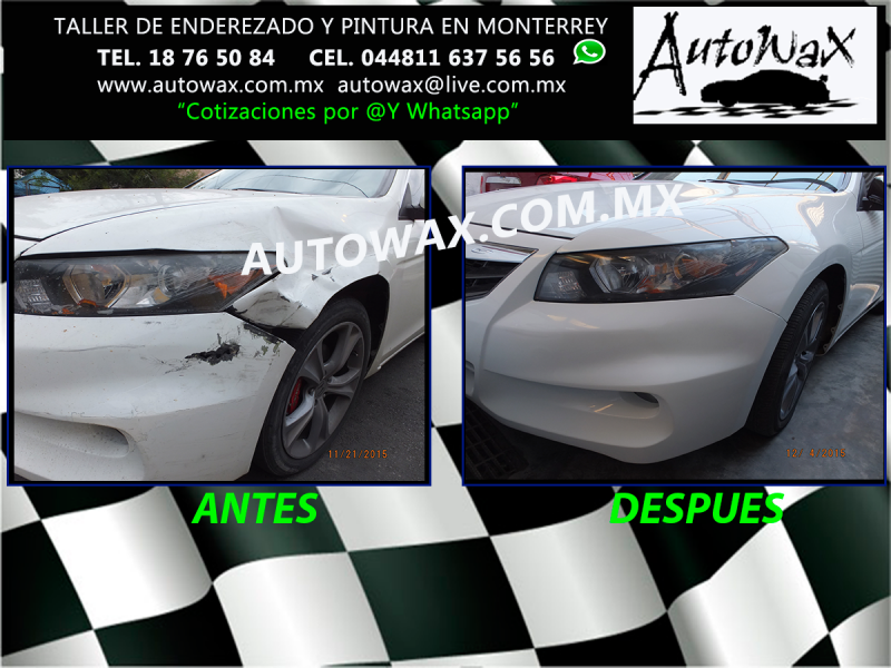 enderezado y pintura monterrey autowax