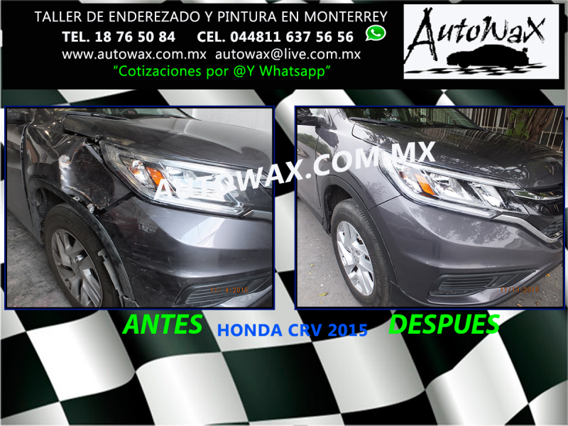 enderezado y pintura en monterrey autowax